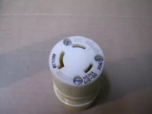 NUOVO HUBBELL HBL2741 NEMA L12-30 30A 480VAC 3P PRESA TWIST-LOCK P2573 - Foto 1 di 6