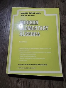 Moderne Elementare Algebra (Theorie & Probleme) Barnet Rich SOFTCOVER 1973 - Bild 1 von 9