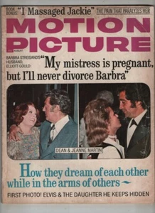 Motion Picture Mag Barbra Streisand Dean & Jeanne martin August 1971 081721nonr - Picture 1 of 1