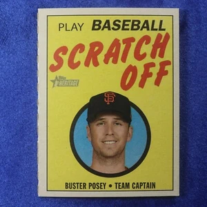 2019 Topps Heritage #11: Buster Posey [Scratch Off] (INS-175) - Picture 1 of 1