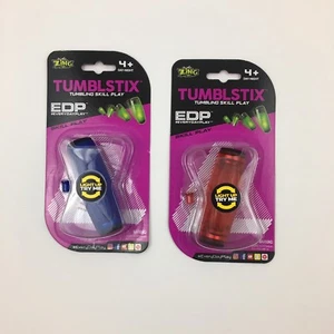 Tumblstix Zing Tumbling Skill Play Quantity 2 Blue Red Light Up Ages 4 Up Fidget - Picture 1 of 2
