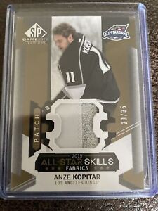 15-16 SP Game Used All-Star Skills Fabrics #’d 20/35 Anze Kopitar #AS-13 Patch