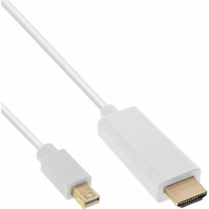 InLine® Mini DisplayPort zu HDMI™ Konverter Kabel weiß 2m - Bild 1 von 1