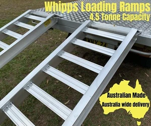 Aluminium ramps 4.5 Tonne Capacity 3.6m x 450mm Australian Made Whipps Ramps - Picture 1 of 12