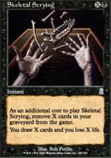 4x Skeletal Scrying ~ Lightly Played Odyssey MTG Magic x4 4 UltimateMTG Playset