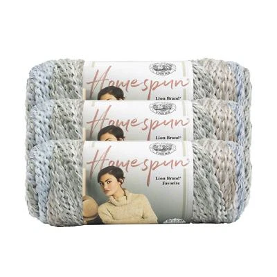 (3 Pack) Lion Brand Yarn 790-225D Homespun Yarn, Beachside Stripes - Image 1 of 4