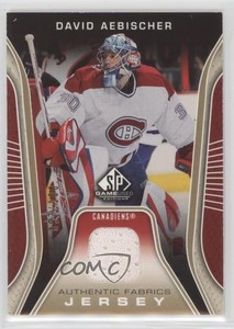 2006-07 SP Game Used Edition Authentic Fabrics Gold Jersey /100 David Aebischer