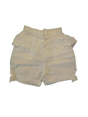 Nuevos Pantalones Cortos Oilily Niñas Blanco Volantes 100% Lino Talla 92 2T 98 3T Foto 1 de 3
