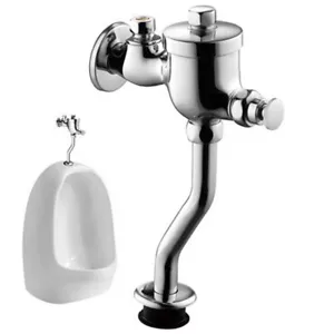 Tipo a pulsante controllo flusso d'acqua time-lapse bagno toilette ottone valvola scarico orinatoio - Foto 1 di 7