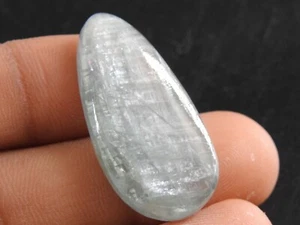 Aqua Kyanite forma di lacrima cabochon pietra preziosa sfusa fatta a mano per fare gioielli - Foto 1 di 8