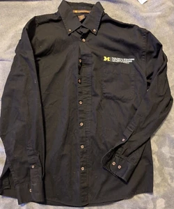 University of Michigan - Long Sleeve - Black - Harriton - Size L - Industrial - Picture 1 of 4
