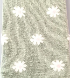 BNWOT Next Women's Ankle Socks Green Daisy Floral Pattern Cotton Size 4 - 7 - Picture 1 of 5