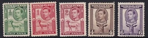 SOMALILAND PROTECTORATE GVI SG93-98 values ½a to 6as - mounted mint & MNG - Picture 1 of 2