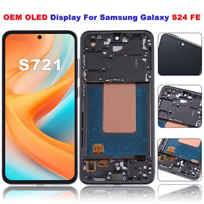 USA OEM OLED Display Screen Replacement Assembly For Samsung Galaxy S24 FE S721U - Image 1 of 4