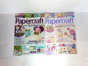 Papercraft Inspirations Crafts Magazine Issue's 123 March 2014 & 153 July 2016 - Foto 1 di 10
