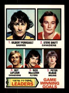 1977-78 Topps #7 Gilbert Perreault/Steve Shutt/Guy LaFleur/Rick MacLe ID: 197355
