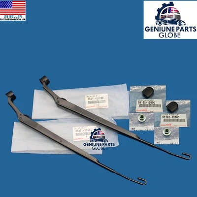 GENUINO FABRICANTE DE EQUIPOS ORIGINALES TOYOTA 4RUNNER TACOMA BRAZO LIMPIAPARABRISAS DELANTERO CON CUBIERTA Y KIT DE TUERCAS Foto 1 de 2