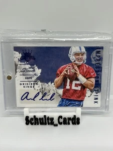 Andrew Luck /49 Blue MISPRINT ERROR Auto Gridiron Kings 2015 Impressionist - Picture 1 of 2