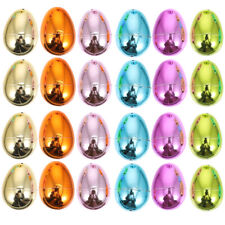 Easter Egg Decorating Supplies - 24pcs Glitter Fillable Eggs