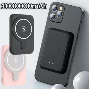 1000000mAh Magnetic Power Bank MagSafe Wireless Battery Pack For iPhone 15 14 13 - Picture 1 of 28
