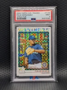 2004 Topps Chrome Felix Hernandez RC INSANELY RARE XFractor /20 PSA 9 Pop 1 Read - Picture 1 of 2