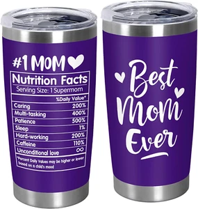 Mothers Day Mom Gifts from Daughter Son - Stainless Steel Insulated Coffee Tumbl - Picture 1 of 12