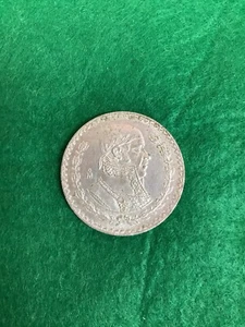 1959 Silver Peso Coin 1959 30% Silver Estados Un Mexicanos - Picture 1 of 3
