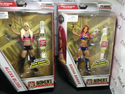 WWE - Figuras de acción Westlemania Sasha Banks o Alexa Bliss con cinturón de campeonato Foto 1 de 4