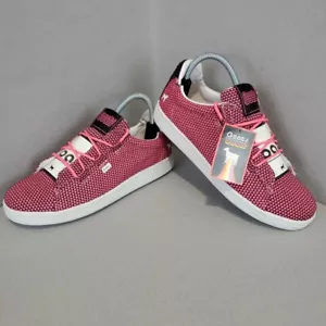 Goats Damen rosa/schwarz The 454 Mesh runde Zehenpartie Schnürschuhe 9,5 - Bild 1 von 8