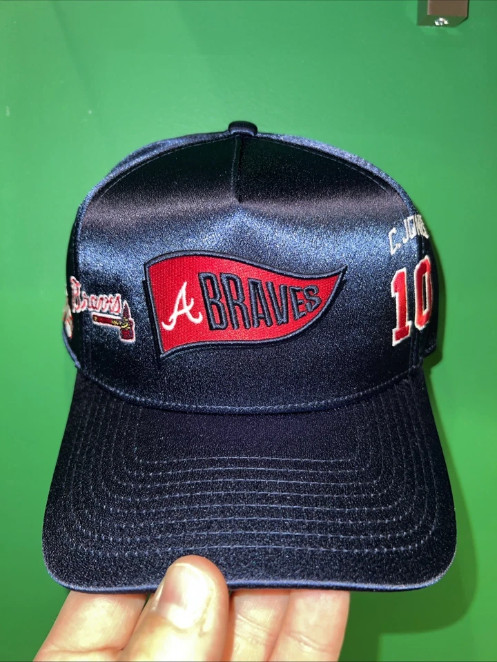 2025 Fanatics Fest Lids x Topps Braves Chipper Jones Player Chase Series 2 Hat - Image 1 of 3