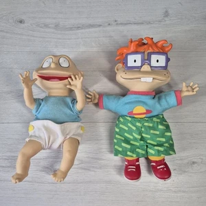 Vintage Rugrats Tommy & Chuckie 1997 Doll Applause Toy Plush 90s TV Cartoon - Picture 1 of 16