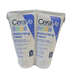 2 Pack CeraVe Baby Gentle Moisturizing Cream  Paraben Free 5 Oz Ea  - Picture 1 of 1