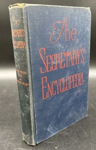 Vintage The Secretary's Encyclopedia Book Second Print Edward Frank Allen Blue - Bild 1 von 7