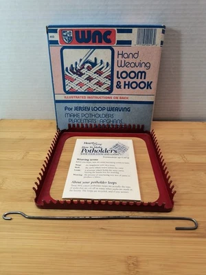Telar y gancho vintage de metal de lujo para tejer a mano - WNC #413 tejido de bucle de jersey Foto 1 de 4