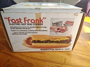 Vintage Hamilton Beach Fast Frank Electric Hot Dog Cooker Model 489 New Open Box - Picture 1 of 6