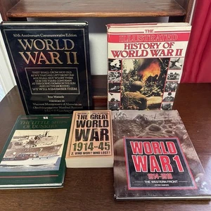 Bundle Job Lot of 5 World War I - World War II Related Books - Picture 1 of 15
