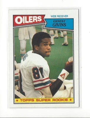 1987 Topps #310 Ernest Givins RC Rookie Oilers - Image 1 of 2