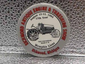 Richmond Antique Engine & Threshing Association 17th Year Memphis Pinback Button - Picture 1 of 8