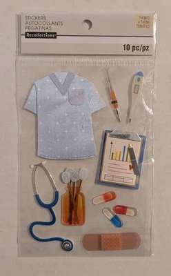 Doctor Nurse Hospital Medical Scrapbooking Stickers by Recollections - Image 1 of 3