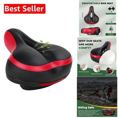 Cojín de asiento de bicicleta de espuma viscoelástica unisex - amortiguador y resistente a la intemperie Foto 1 de 4