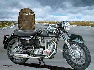 Matchless G3LS, Motorcycle A3 Size Limited Edition Print - Picture 1 of 1