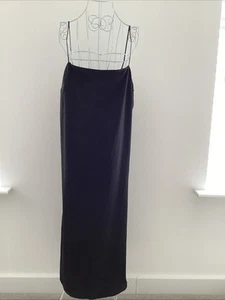 Damas Negro Satén Chemise Nighty Talla Mediana Por H&M Largo - Imagen 1 de 21