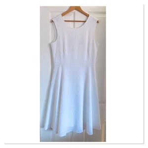 Laura Ashley White Midi Dress 14 Never Worn - Picture 1 of 3