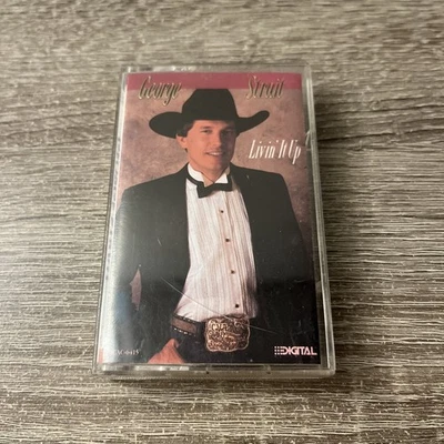 George Strait Livin It Up (Cassette) 1990 MCA VG+/EX Tested - Image 1 of 4