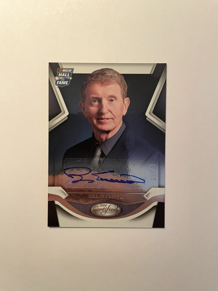 Bill Elliott -- 2016 Certified HALL OF FAME Signatures - AUTO /49 - Image 1 of 1