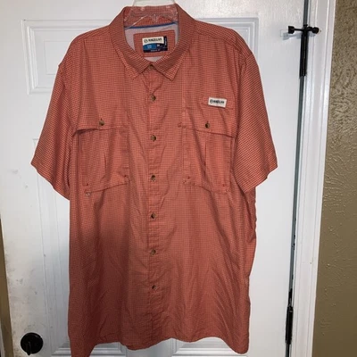 Magellan Fishing Shirt Men’s Size 2XL Fish Gear Angler Fit Short Sleeve Pink - Image 1 of 4