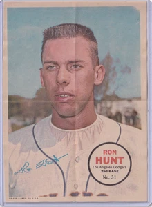 Ron Hunt LA Dodgers 2nd Base No. 31 1967 Topps Pin-Up 5 x 7 Poster - Picture 1 of 2