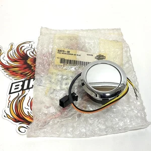 NOS Genuine Harley 1999-2013 Twin Cam Mirrored Fuel Gauge W/ Blue LEDs 63075-08 - Picture 1 of 3