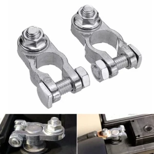 2PCS 16-18mm Universal Car Battery Connector Terminal Clamp Clips Zinc Pile Head - Picture 1 of 13