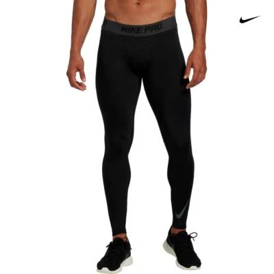 MEN'S NIKE PRO THERMA HYPERWARM COMPRESSION TIGHTS BASE LAYER CAMO GREEN BLACK - Image 1 of 4